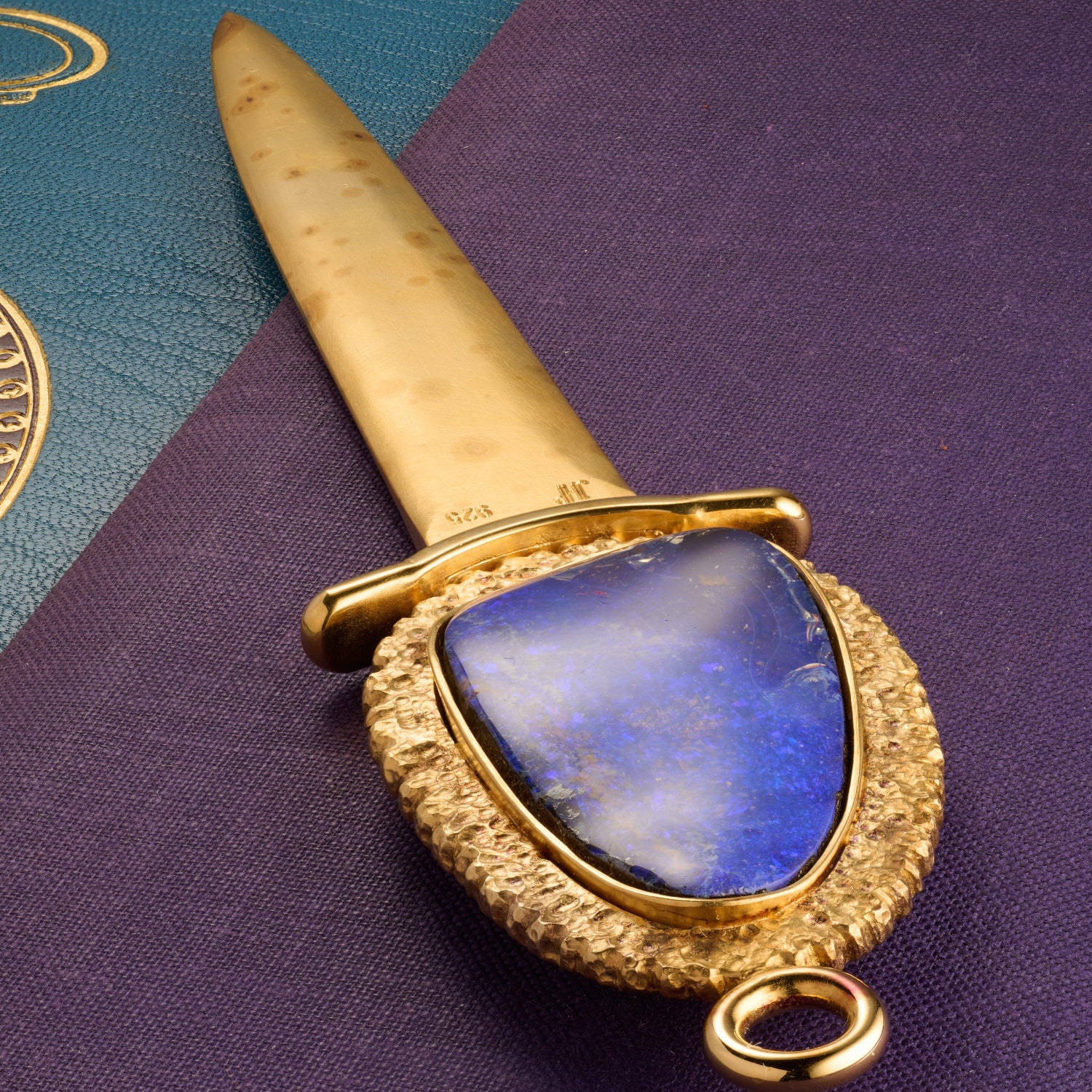 925 Silver Gold Plated Letter Opener