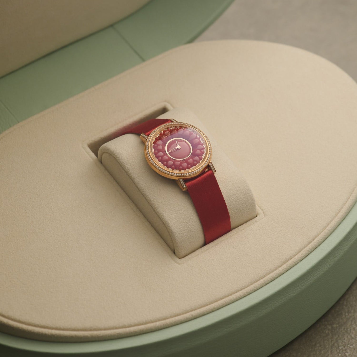 Lili Bouton Red Coral