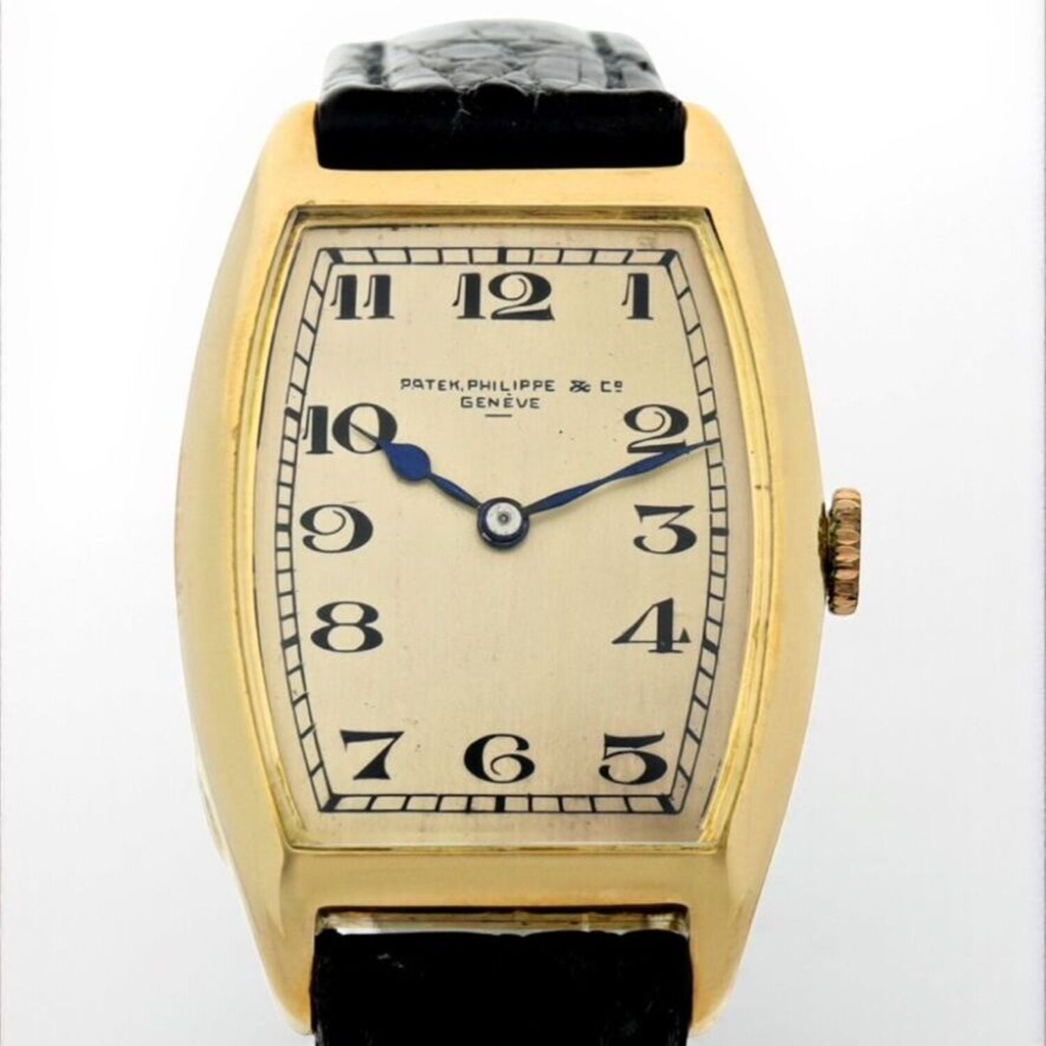 Extremely Rare 14K Tonneau-Shaped